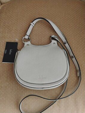 NWT BEHNO Leather Mini Saddle Handbag